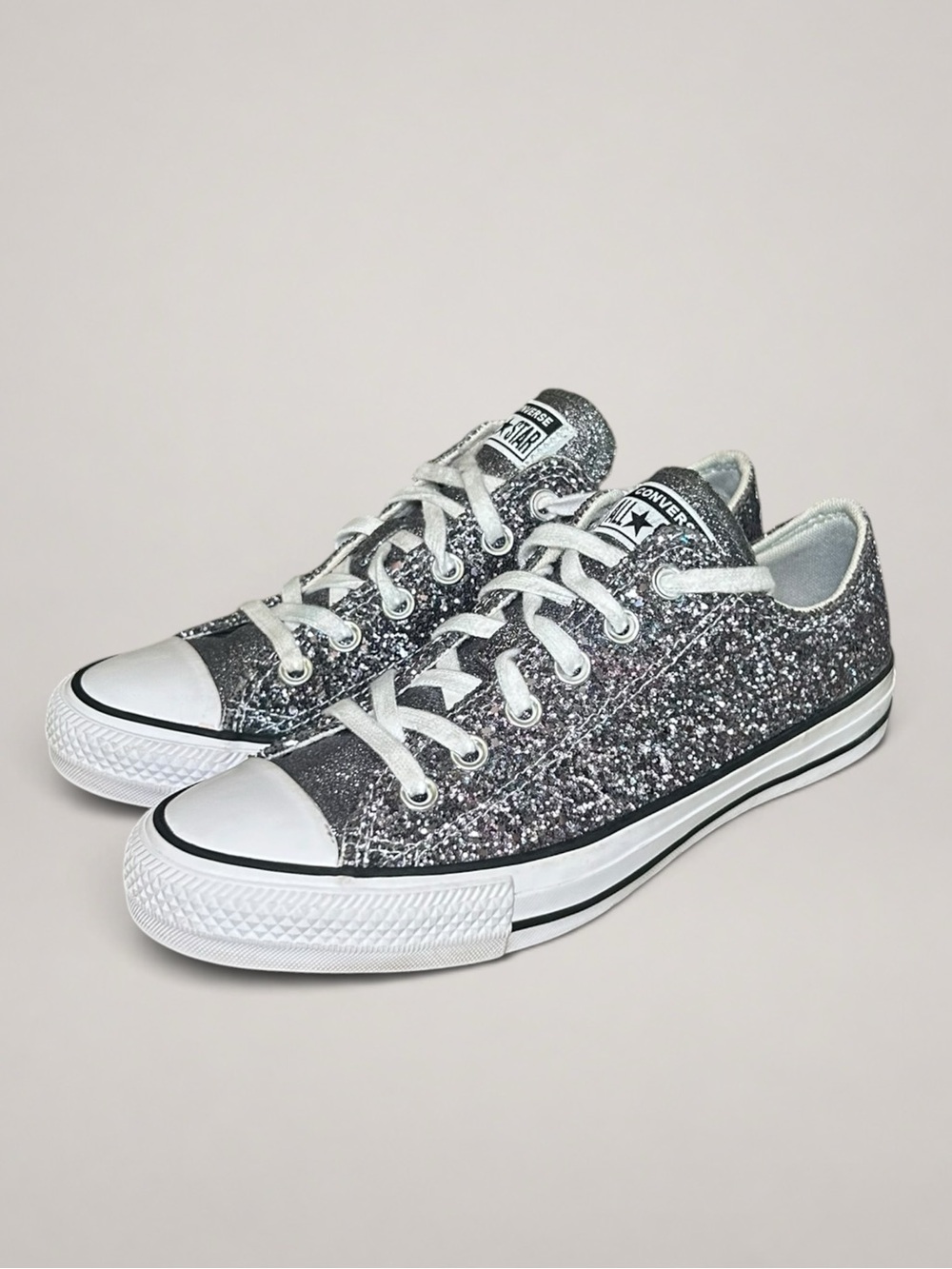 Converse Chuck Taylor All Star Galaxy Dust Glitter Low Top Women’s 8